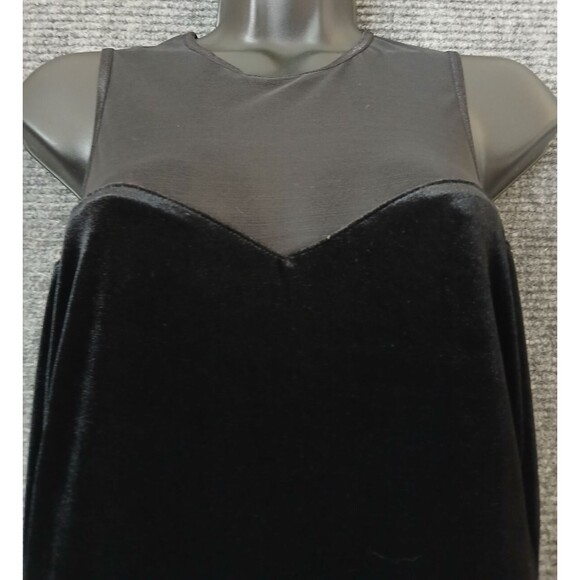 Vintage All That Jazz Womens Maxi Dress Size M Black Witchy Y2K Vamp Goth Velvet - Picture 5 of 9